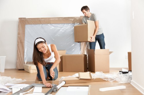 Moving van ready for a local home move in Edgware
