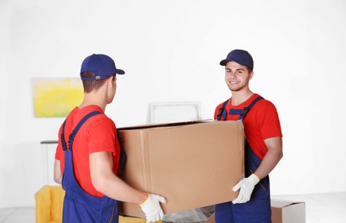 Local house removal team helping with a move in Edgware