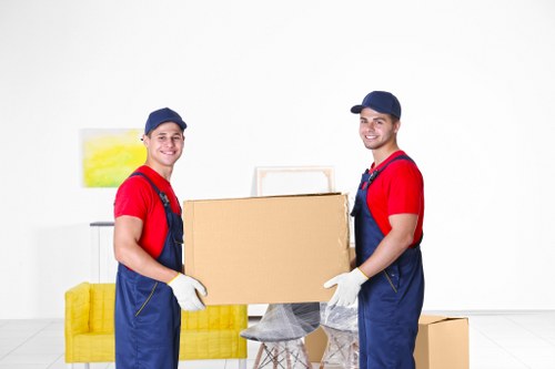 Professional movers handling a flat move in Edgware