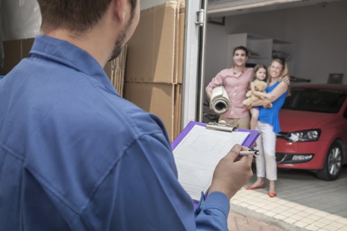 Local team handling furniture collection in Edgware streets
