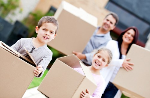 Professional office move setup and packing materials for Edgware customers