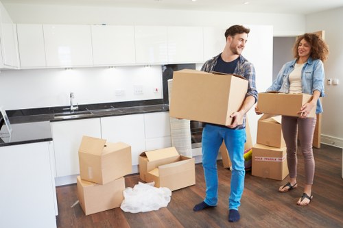 Safe and insured removals service handling boxes and furniture