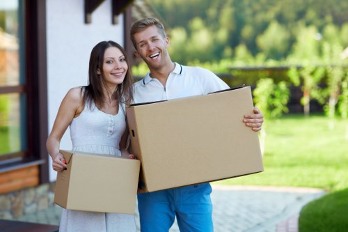Man and van service helping with a residential move in Edgware