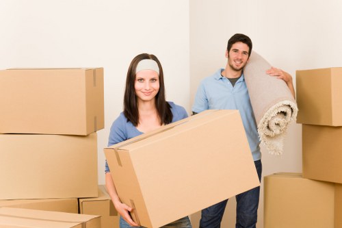 Careful loading of household furniture for removals in Edgware