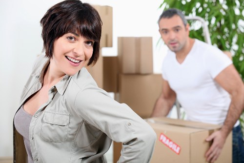 Reliable removal company in Edgware loading items for transport