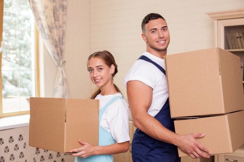 Team supporting a house move near Edgware and surrounding areas